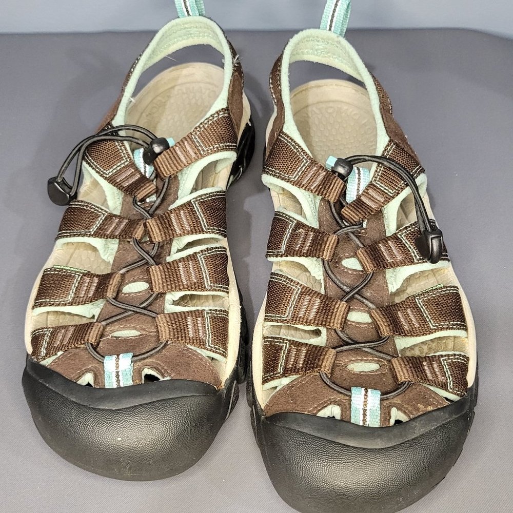 Keen Womens Waterproof Sport Sandals Blue Size 9 Fishing Hiking Beach Walking